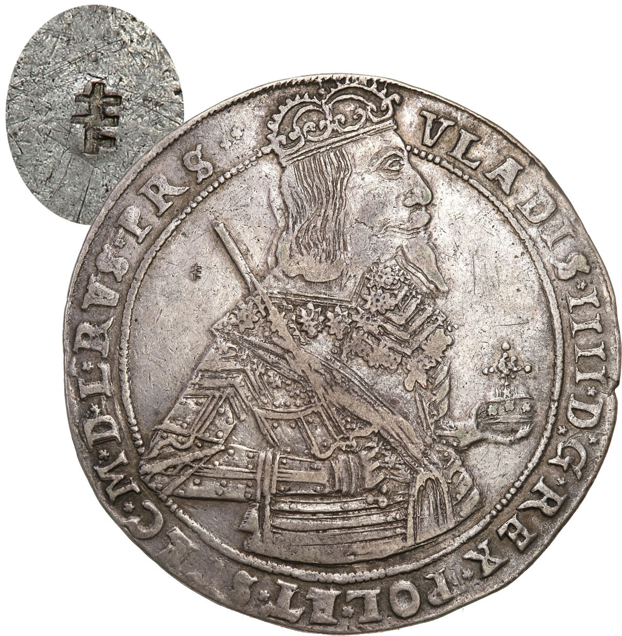 Władysław lV Waza. Talar 1638, Toruń Ex. Potocki - RZADKOŚĆ
